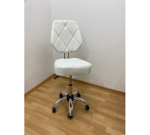 Стул мастера «Грэй» на металлическом каркасе (большой Ф50 см) хром