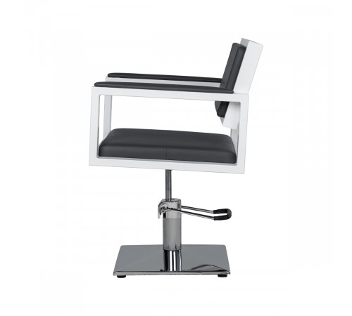 Парикмахерское кресло Дуглас на белом каркасе