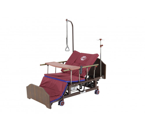 Кровать электрическая DB-11А (МЕ-5228Н-10) ЛДСП Венге с боковым переворачиванием, туалетным устройством и функцией «кардиокресло»