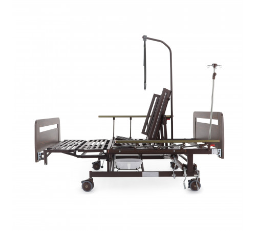 Кровать механическая Е-45А (ММ-5128Н-02) с боковым переворачиванием, туалетным устройством и функцией «кардиокресло»