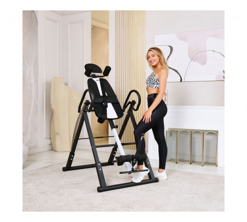 Инверсионный стол складной DFC STYLE чёрный, U-образный фиксатор