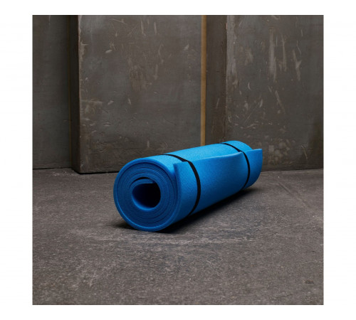 Коврик гимнастический рулонный однотонный 180*60*1 см СИНИЙ