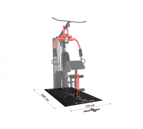 Коврик UNIX Fit для кардиотренажёров 220x110x0,6 см