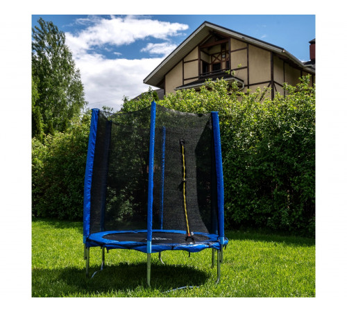 Батут DFC Trampoline Fitness с сеткой 12ft