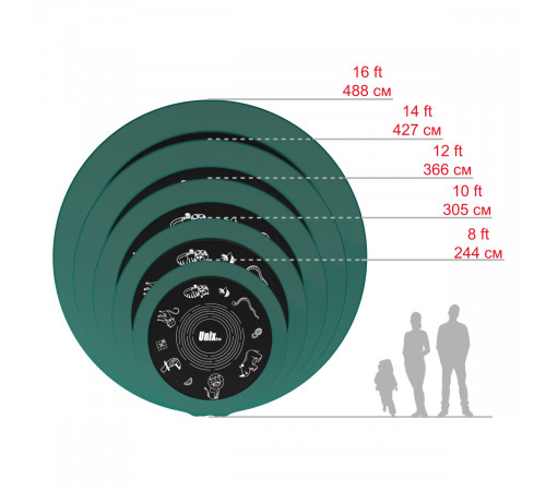 Батут UNIX Line SUPREME GAME 8 ft