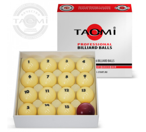 Шары TAO-MI PROFESSIONAL 68 мм Бордовый биток