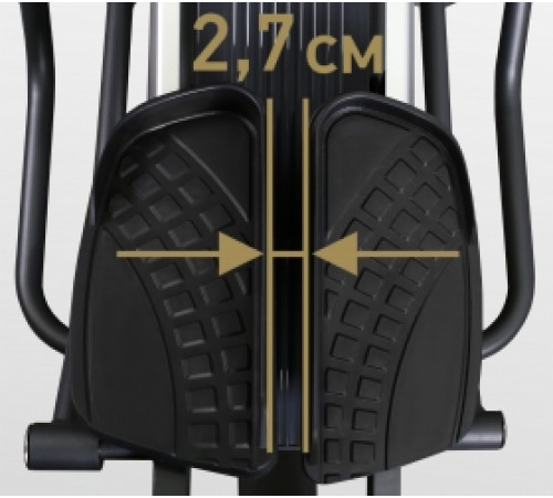 Эллиптический эргометр с автонаклоном коммерческий BRONZE GYM E1000M PRO TFT TURBO