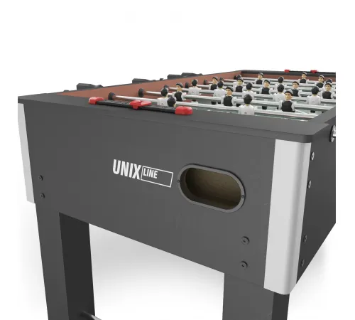 Игровой стол UNIX Line Футбол - Кикер (140х74 cм) Black