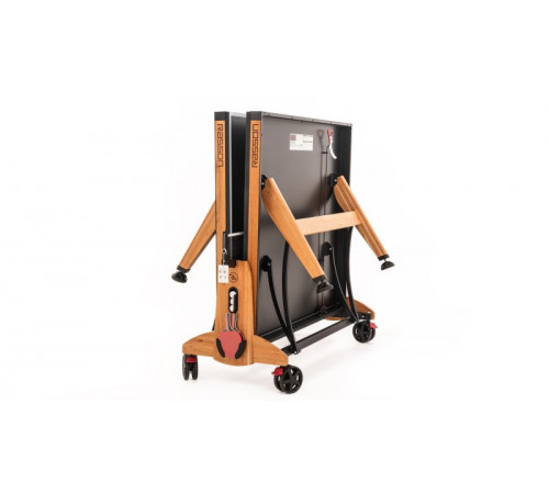 Теннисный стол складной для помещений "RASSON PREMIUM T03 Indoor" (274 х 152,5 х 76 см, натуральная вишня) с сеткой