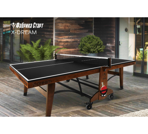 Стол теннисный X-dream ФС (Дуб натуральный(natur-wood), ЛДСП Графит)