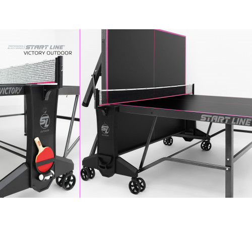 Стол теннисный VICTORY 6 Всепогодный Black