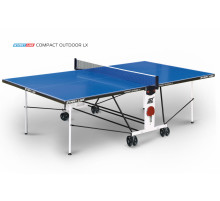 Стол теннисный Compact-2 LX Всепогодный Синий