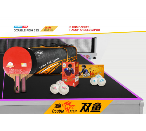 Стол теннисный Double Fish 235 черный