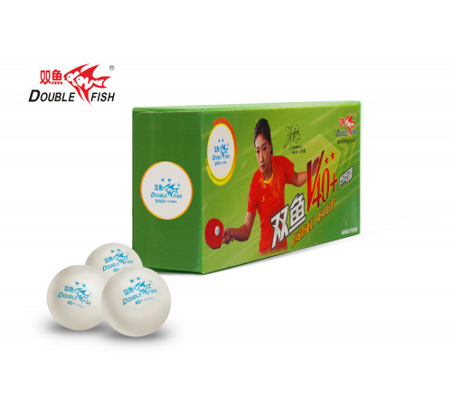 Мячи для н/т Double Fish 2* Volant (10 шт/упак.) р-р.40+