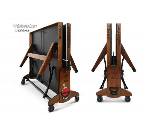 Стол теннисный X-dream ФС (Дуб натуральный(natur-wood), ЛДСП Графит)